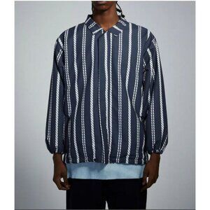 Krost x Nautica rope print Mens Windbreaker Jacket NWOT  - Size XL‎